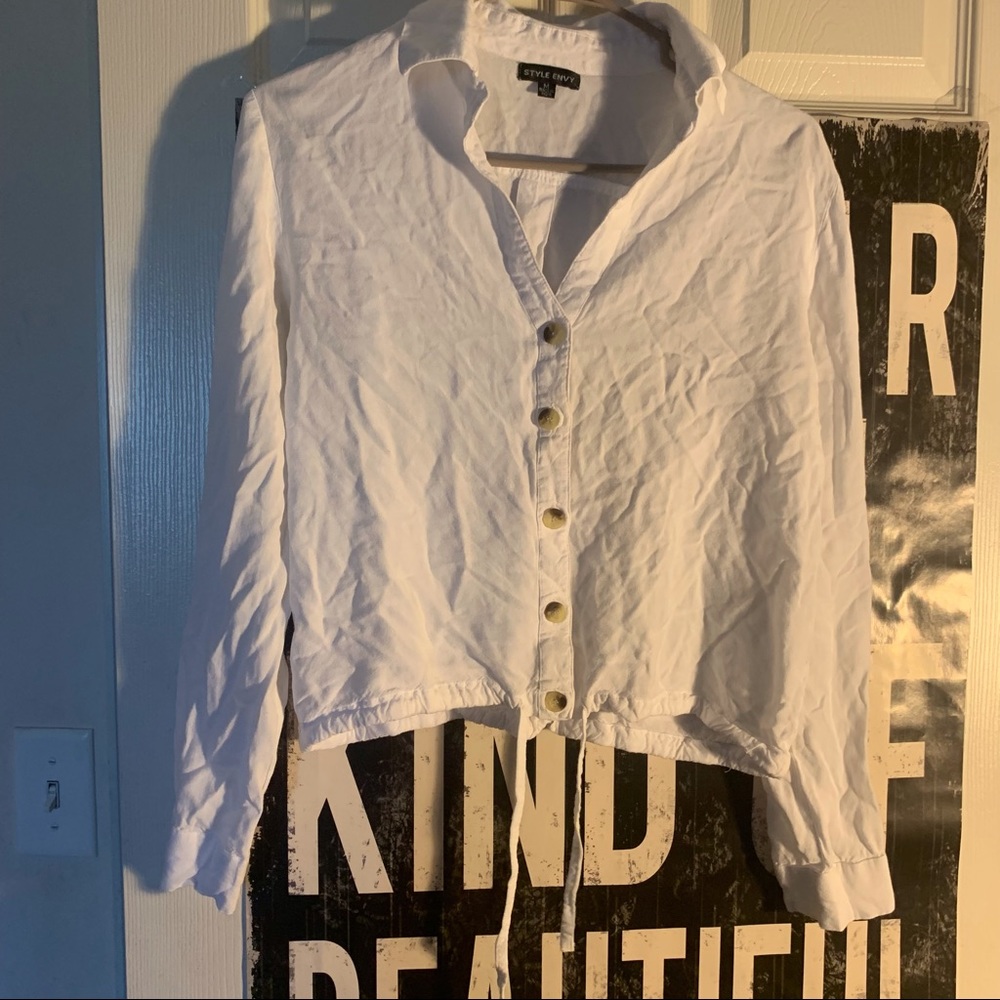 Cropped Button Up